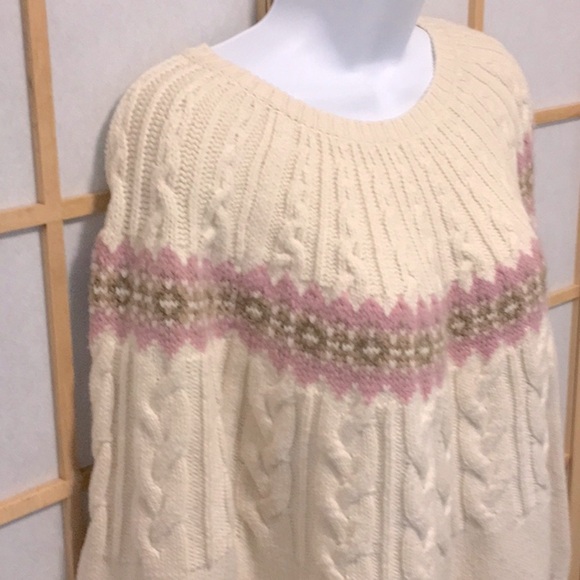 Splendid Olga Sweater Fair Isle Cable-Knit - Picture 3 of 10